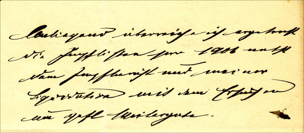 Schriftbeispiel 2: Hier schrieb der Königliche Kreisarzt am 25.6.1906 an den Bürgermeister: